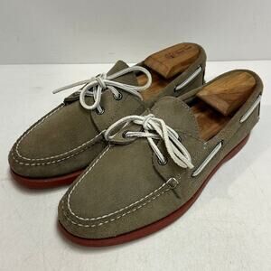 EXCELLENT Rancourt & Co. x Jack Spade Gray Suede Boat Shoe Maine USA 7.5 D